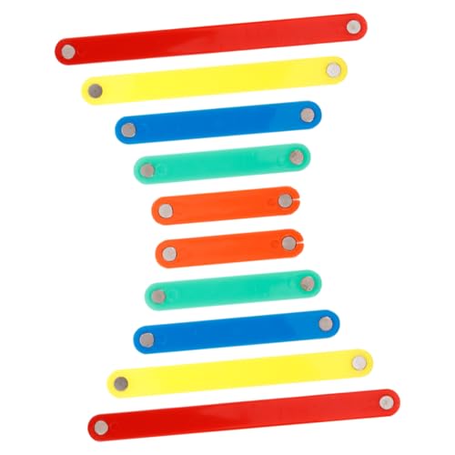 KOMBIUDA 10St Puzzle für magnetische bauklötze Mathematisches Mathe Magnetisches Bruchspielzeug Magnetischer Bulletin-Bar-Streifen Notizstreifen Plastik von KOMBIUDA