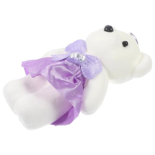 KOMBIUDA 10st Bärenverzierung Zuhause Bärenpuppe Kuscheltiere Bär Süße Bärenpuppe Plüsch Gefüllte Bärenpuppe Ausgestopfte Plüschbärenpuppen Stofftier Bär Tragen Schaum Lavender von KOMBIUDA