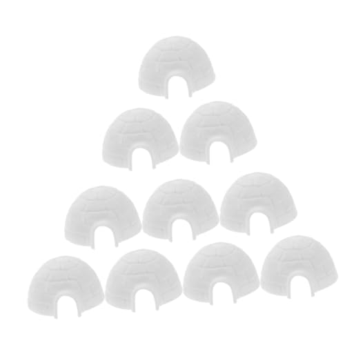 KOMBIUDA 10stücke Iglu-Modell Aus Kunststoff Dekoratives Iglu-Ornament Mini Eisstruktur Handwerk Iglu-Dekoration Für Schreibtisch Heimdekoration Blumentopf Dekor Iglu-bildornament KOMBIUDA 10stücke Iglu-Modell Aus Kunststoff Dekoratives Iglu-Ornament Mini Eisstruktur Handwerk Iglu-Dekoration Für Schreibtisch Heimdekoration Blumentopf Dekor Iglu-bildornament von KOMBIUDA