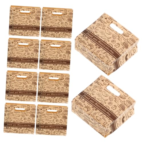 KOMBIUDA 10st Puppenhaus-verpackungsbeutel Mini-kekstüten Für Verpackungstaschen Miniatur-backbeutel Mini-wickeltaschen- Mini-hausbäckereitasche Mini-Dinge Mini-Sachen Papier von KOMBIUDA