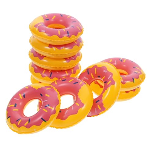 KOMBIUDA 10st Schwimmring Mini-schwimmschlauch Mini Aufblasbarer Ring Aufblasbarer Miniatur-schwimmschlauch Mini-rettungsring Aufblasbare Schwimmkörper Für Pools -lebensspielzeug PVC von KOMBIUDA