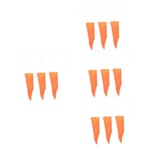 KOMBIUDA 12 Stk Karottennase Zucht Nasenstecker Magnetischer Nasenring Nasenringe Reifen halloween mitgebsel wampir halloween Schneemann macht Requisiten Karneval Versorgung Vinyl Orange von KOMBIUDA