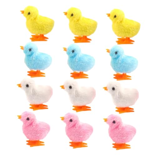 KOMBIUDA 12 Stück Teiliges Aufziehküken Plüschige Wind Up Hühnchenspielzeuge für Kleine Haustiere Lustige Springende Küken als Osterkorb Füller und Beschäftigungsspielzeug KOMBIUDA 12 Stück Teiliges Aufziehküken Plüschige Wind Up Hühnchenspielzeuge für Kleine Haustiere Lustige Springende Küken als Osterkorb Füller und Beschäftigungsspielzeug von KOMBIUDA