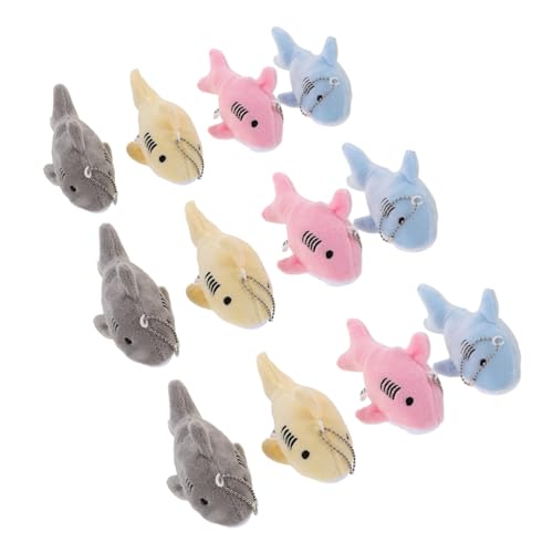 KOMBIUDA 12 Stück Teiliges Plüsch Shark Keychain Anhänger Weiche Mini Stofftier Hai Schlüsselanhänger Vielseitig als Rucksack Handtaschenanhänger Meeres-Themen Partygeschenk Bunte Tier KOMBIUDA 12 Stück Teiliges Plüsch Shark Keychain Anhänger Weiche Mini Stofftier Hai Schlüsselanhänger Vielseitig als Rucksack Handtaschenanhänger Meeres-Themen Partygeschenk Bunte Tier von KOMBIUDA