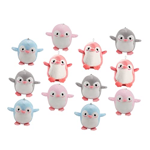 KOMBIUDA 12st Pinguin-Puppe-anhänger Tier Hängender Anhänger Pinguin Plüsch Tierische Schlüsseldekore Plüsch Schlüsselanhänger Pinguin Stofftier Schlüsselanhänger Pinguin Polyester von KOMBIUDA