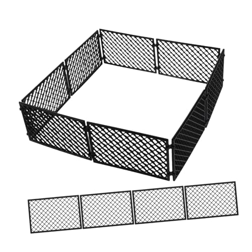 KOMBIUDA 12st Schutznetzmodell Modellzaun Kommode Geschenkboxen Kombinationsschloss Kompatible Bausteine Kartenexplosionsaufkleber Vergoldeter Adapter Kompatibles Black Plastik von KOMBIUDA