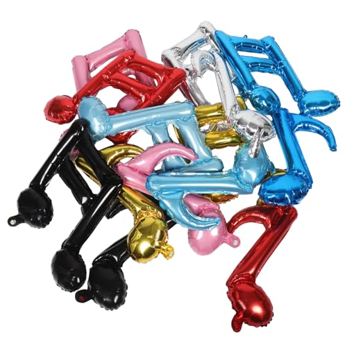 KOMBIUDA 14 Stück Teiliges Musiknoten Folienballon Single Double Note Designs Vielseitige Partydekoration für Geburtstage Abschlussfeiern Konzerte Indoor Outdoor Musikalisches Partyzubehör KOMBIUDA 14 Stück Teiliges Musiknoten Folienballon Single Double Note Designs Vielseitige Partydekoration für Geburtstage Abschlussfeiern Konzerte Indoor Outdoor Musikalisches Partyzubehör von KOMBIUDA