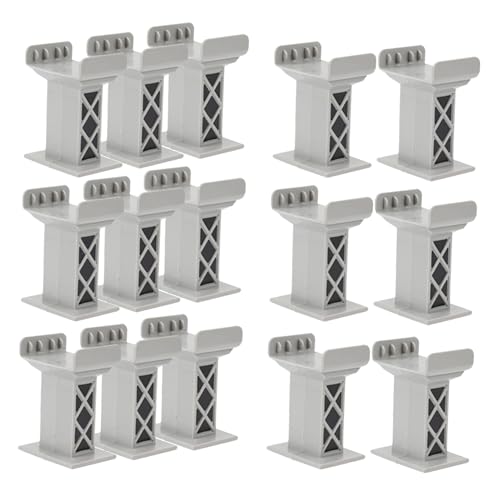 KOMBIUDA 15 Stück Teiliges Zugbrückenstützen aus Wetterbeständigem Kunststoff Mehrstöckige Stabile Bahnpfeiler für Modellbahnschienen Kompatibel mit Allen Gängigen Marken Hohe Trägerblöcke KOMBIUDA 15 Stück Teiliges Zugbrückenstützen aus Wetterbeständigem Kunststoff Mehrstöckige Stabile Bahnpfeiler für Modellbahnschienen Kompatibel mit Allen Gängigen Marken Hohe Trägerblöcke von KOMBIUDA