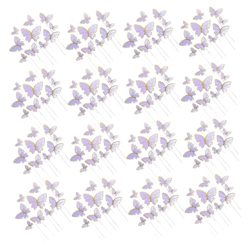 KOMBIUDA 160 Stück Teiliges Schmetterling Kuchen Dekorationsset Bunte Cupcake Topper mit Stabilem Steckdesign Vielseitig Einsetzbar für Geburtstag Hochzeit Babyparty Passend für KOMBIUDA 160 Stück Teiliges Schmetterling Kuchen Dekorationsset Bunte Cupcake Topper mit Stabilem Steckdesign Vielseitig Einsetzbar für Geburtstag Hochzeit Babyparty Passend für von KOMBIUDA