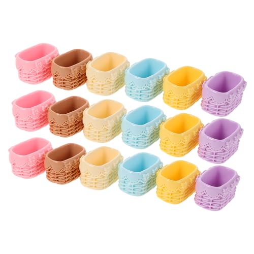 KOMBIUDA 18 Stück Teiliges Miniatur Gewebtes Korbset Realistische Miniatur Körbe für Puppenhaus Küche Picknick Obst Gemüse Aufbewahrung Vielseitige Dekoration für Feengarten und Bauernhaus KOMBIUDA 18 Stück Teiliges Miniatur Gewebtes Korbset Realistische Miniatur Körbe für Puppenhaus Küche Picknick Obst Gemüse Aufbewahrung Vielseitige Dekoration für Feengarten und Bauernhaus von KOMBIUDA