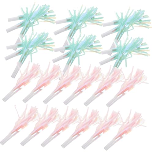 KOMBIUDA 18 Stück Teiliges Partyhorn mit Farbigen Tasseln und Metallic-fransen Wiederverwendbare Kunststoff-blowouts Geräuschvolle Partybläser für Kindergeburtstage Sportevents und KOMBIUDA 18 Stück Teiliges Partyhorn mit Farbigen Tasseln und Metallic-fransen Wiederverwendbare Kunststoff-blowouts Geräuschvolle Partybläser für Kindergeburtstage Sportevents und von KOMBIUDA