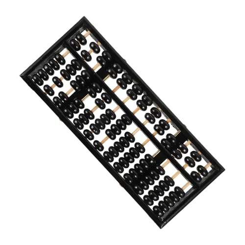 KOMBIUDA 1Stk Abakus Perlen Stange lehrreich holzspielzeug taschenrechner Schulanfang Holzspielzeug für rechenstab holzspielsachen Mathe-Lernwerkzeug hölzern Black von KOMBIUDA