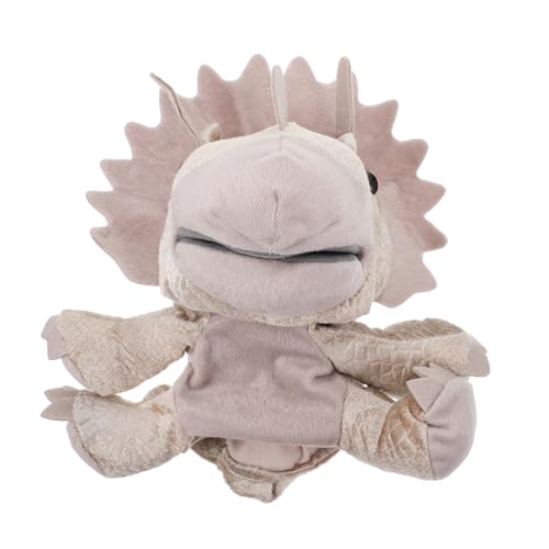 KOMBIUDA 1Stk Dinosaurier-Handpuppenspielzeug brosche zubehör selber Machen kleine gelbe Entenspielzeuge Dino plüschtier Dinosaur Stuffed Animal Toy kinderspielzeug Plüschpuppe von KOMBIUDA