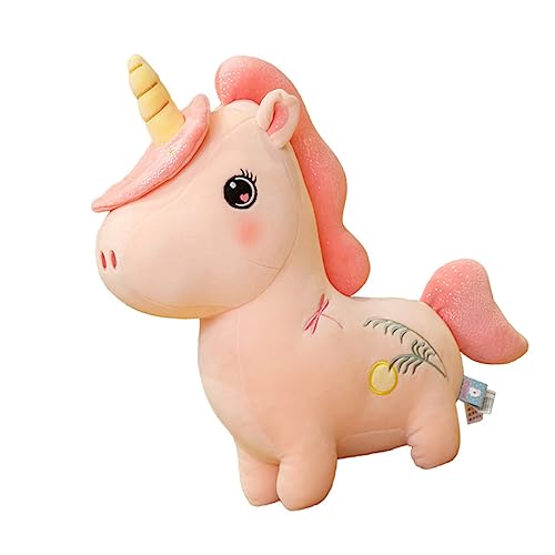 KOMBIUDA 1Stk Einhorn Weihnachten geldgeschenke Weihnachten valentinsgeschenk mothersday bettkissen Plüsch Puppe entzückendes Einhornspielzeug Daunen Baumwolle Rosa von KOMBIUDA