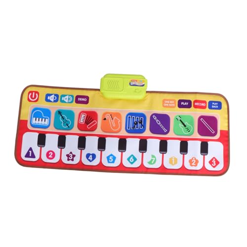 KOMBIUDA 1Stk Klavier Teppich Tastaturmatte für Klavier Klaviermatte Spielzeug Fußklavier Spielzeug Kinderklavier Kinderspielzeug Kid Toys Elektrische Musikmatte Keyboard-Musikmatte Plastik von KOMBIUDA