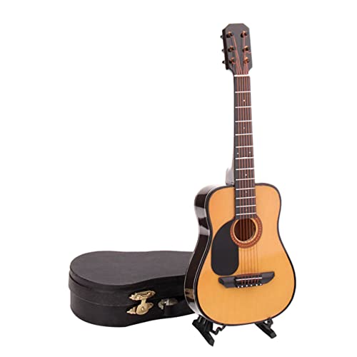 KOMBIUDA 1Stk Mini-Gitarren-Dekor Mini Gitarrenmodell Dekorative Gitarrenfigur Musikalisches Wohnaccessoire Gitarrenfigur für Musiker Mini-Gitarrenmodell Klassische Gitarre Bambus von KOMBIUDA