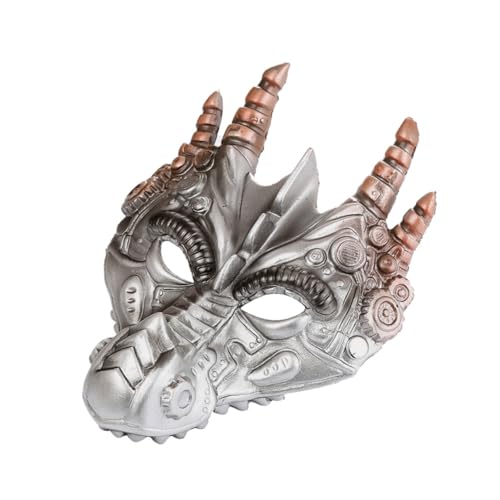 KOMBIUDA 1Stk Party-Maske Gasmaske Maskerade Grimassenkostüm halloween costume halloween kleidung halloween kostün Festivalmaske dragon mask Halloween-Drachenmaske Party-Drachenmaske Silver KOMBIUDA 1Stk Party-Maske Gasmaske Maskerade Grimassenkostüm halloween costume halloween kleidung halloween kostün Festivalmaske dragon mask Halloween-Drachenmaske Party-Drachenmaske Silver von KOMBIUDA