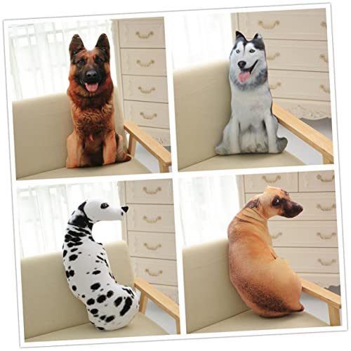 KOMBIUDA 1Stk Wurfskissen des Hundes 3D 3D-Tierspielzeug gefülltes hundekissen Tierkissen Plüschkissen Flauschige Kuscheltiere Sofa Polster Couch Polster Plüschtiere 3D-Hundekissen von KOMBIUDA