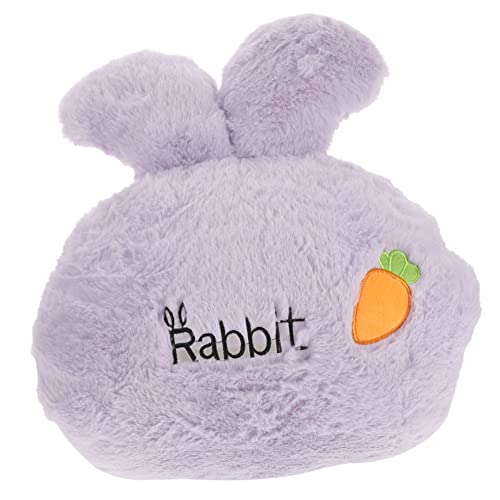 KOMBIUDA 1stk Plüschpuppe Plüschhasen Stofftier Handwärmer Plüschtier Osterhase Kaninchen Dekoration Tier Handwärmer Erdfarbene Puppen Plüsch-hasenfigur Sofadekorationen Hasenpuppe Violett von KOMBIUDA