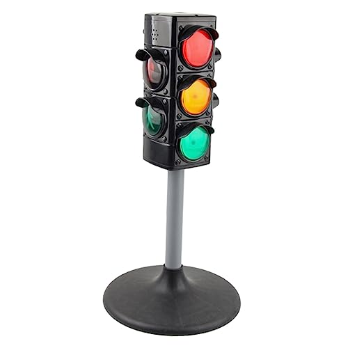 KOMBIUDA 1stk Simulierte Ampel Signal Kinderspielzeug Spielzeug Für Kinder Ampelspielzeug Zebrastreifen Leichtes Spielzeug Kinderhandwerk Ampelmodell Spielset Plastik Black von KOMBIUDA