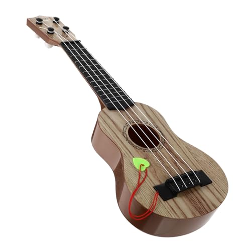 KOMBIUDA 2 STK Gitarrenspielzeug für Kinder tragbare Gitarre Ukulele-Gitarre für Kinder Kinderspielzeug kinderinstrumente Kinder musikinstrumente Ukulele-Spielzeug Mini-Ukulele Plastik Weiß von KOMBIUDA