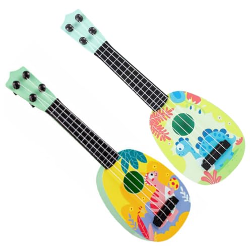 KOMBIUDA 2 STK Mini Gitarre Spielzeug Mini-Spielzeug Kleines Ukulele Spielzeug Gitarrenspielzeug Für Kinder Spielzeug Für Gitarre Musikinstrument Mini-Gitarren-Ukulele Spielzeuge Abs von KOMBIUDA