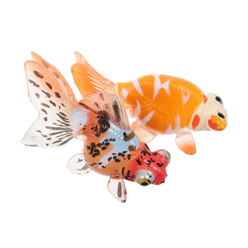 KOMBIUDA 2 STK Simuliertes Fischspielzeug simulierte Fischfigur - Fischglas-Spielzeug Spielzeug für Kinder interaktives Spielzeug Aquarienverzierung Fisch Dekorationen PVC von KOMBIUDA