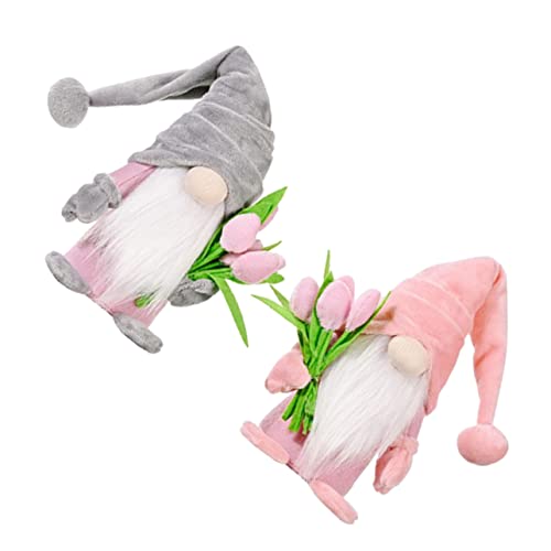 KOMBIUDA 2 STK Tulpenpuppen-Ornamente buchregal Dekoration Room Decoration plushible snugible gewürz geschenkset plushbit Entzückende Puppen Puppenspielzeug zum Muttertag PP Baumwolle von KOMBIUDA