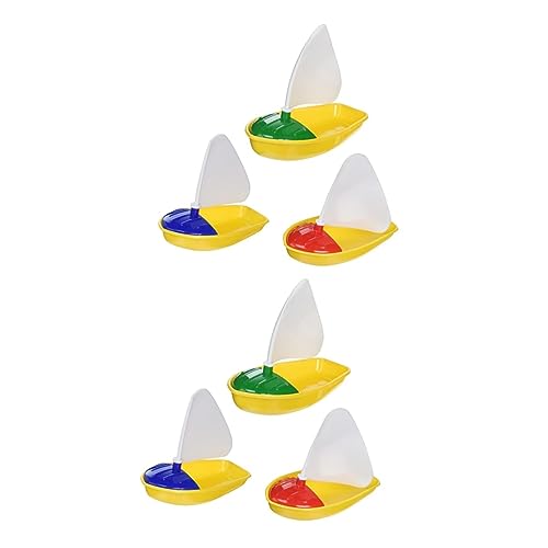 KOMBIUDA 2 Sätze 3Tlg Bootsspielzeug für Kinder Boote-Spielzeug für Kinder segelboot Spielzeug Water Toy sommerliches Strandspielzeug schwimmendes Seeboot Kleinkindspielzeug Spielzeug von KOMBIUDA