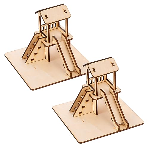 KOMBIUDA 2 Sätze Dia-Modell Puzzle-Modell Aus Holz DIY-lernsets Lernset Selber Machen Lernset Bauen Naturwissenschaftliches Lernset Kinderlernspielzeug Für Kinderspielzeug Hölzern von KOMBIUDA