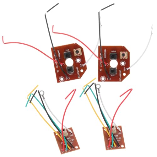 KOMBIUDA 2 Sätze Fernbedienungsmodul Rc-car-empfängerplatine Rc-Auto-spielzeugteil DIY-Montage Der Empfängerplatine Rc-spielzeugteil Rc-spielzeugmodul Elektronisches Experiment Kupfer von KOMBIUDA