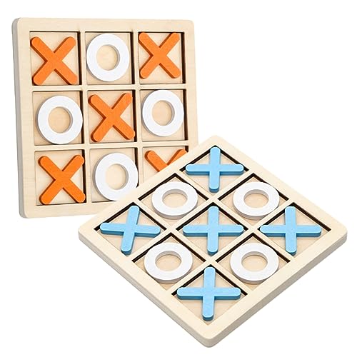 KOMBIUDA 2 Sätze Holzspiel Toe Spiel Lernspielzeug Interaktives Familien Brettspiel Fördert und Konzentration Orange und Blau KOMBIUDA 2 Sätze Holzspiel Toe Spiel Lernspielzeug Interaktives Familien Brettspiel Fördert und Konzentration Orange und Blau von KOMBIUDA