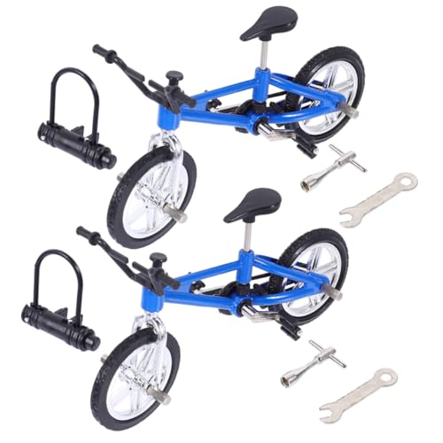 KOMBIUDA 2 Sätze Mini Finger Bike Legierung Fahrrad Modell Desktop Finger Alloy Bicycle für Jungen Mädchen Sport Freizeit Sammlung KOMBIUDA 2 Sätze Mini Finger Bike Legierung Fahrrad Modell Desktop Finger Alloy Bicycle für Jungen Mädchen Sport Freizeit Sammlung von KOMBIUDA