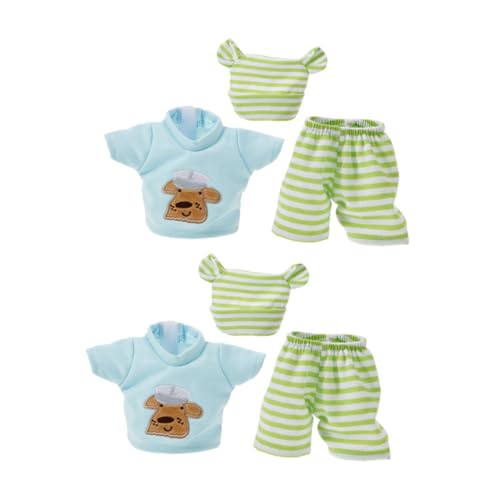KOMBIUDA 2 Satz Teiliger Puppenkleiderschrank mit Baumwoll-Streifen Outfits für Puppen Buntes Umziehspielzeug für Tragbare Rollenspielkleidung Kreativität und Sozialkompetenz KOMBIUDA 2 Satz Teiliger Puppenkleiderschrank mit Baumwoll-Streifen Outfits für Puppen Buntes Umziehspielzeug für Tragbare Rollenspielkleidung Kreativität und Sozialkompetenz von KOMBIUDA