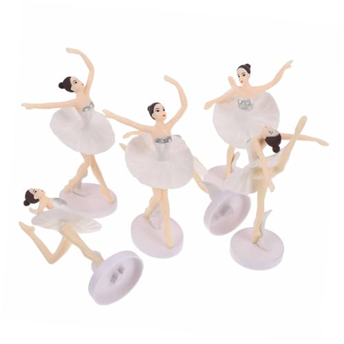 KOMBIUDA 2 Sets Ballerina Mädchen Ornamente Mädchen Spielzeug Prinzessinnen Spielzeug Puppenspielzeug Spielzeug Spielzeughaus Ballerina Party Ballerina Dusche Dekorationen von KOMBIUDA