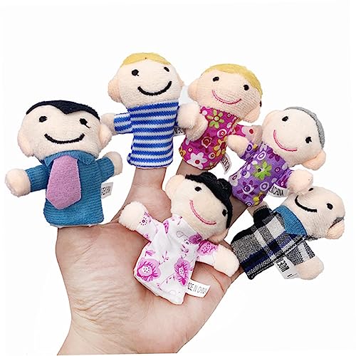 KOMBIUDA 2 Stoff Fingerpuppen Familien Fingerpuppen Fingerpuppen Für Kinder Finger Familienpuppen von KOMBIUDA