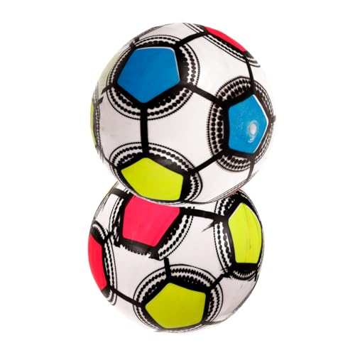 KOMBIUDA 2 Stück Glitzernde Bälle Outdoor Spielzeug Fußball Kinderspielzeug Kinder Outdoor Spielset Kinderfußball Kinderspielzeug Leuchtender Kunststoffball Lustiges von KOMBIUDA