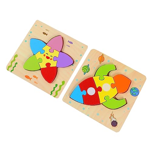 KOMBIUDA 2 Stück Holzpuzzle für Kleinkinder Lernspielzeug für Frühe Entwicklung Fördert Hand Auge Koordination und Fantasie Sicher und Spaß für Drinnen und Draußen KOMBIUDA 2 Stück Holzpuzzle für Kleinkinder Lernspielzeug für Frühe Entwicklung Fördert Hand Auge Koordination und Fantasie Sicher und Spaß für Drinnen und Draußen von KOMBIUDA