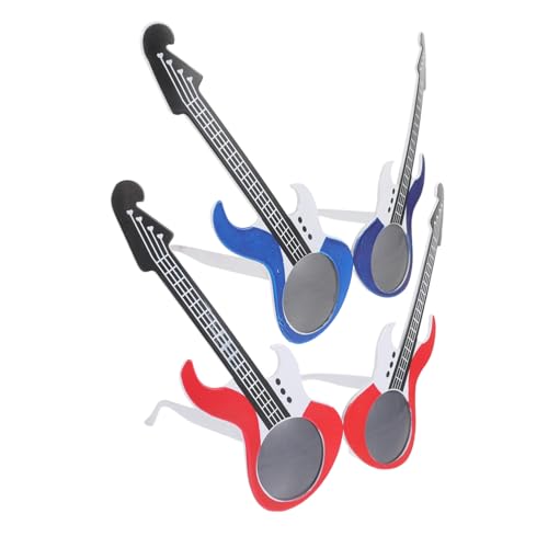 KOMBIUDA 2 Stück Lustige Elektrogitarren Brillen Party Sonnenbrille Bunte Vintage Brille für Damen Herren Spaßbrillen für Karneval Festival Zufällige Farbe KOMBIUDA 2 Stück Lustige Elektrogitarren Brillen Party Sonnenbrille Bunte Vintage Brille für Damen Herren Spaßbrillen für Karneval Festival Zufällige Farbe von KOMBIUDA