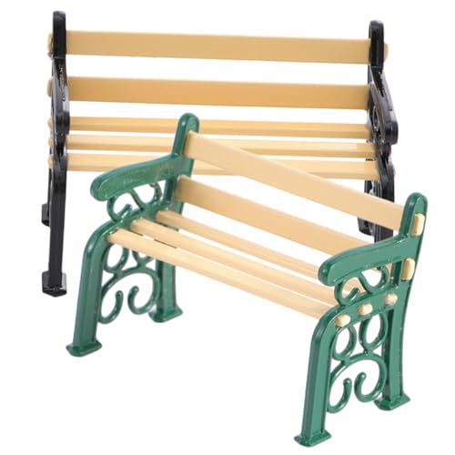 KOMBIUDA 2 Stück Miniatur Gartenbank Retro Puppenhaus Möbel mit Armlehnen Kompakte Parkbank für Miniaturgärten und Dioramen Detailreiche Dekoration für Kreative Spielszenen KOMBIUDA 2 Stück Miniatur Gartenbank Retro Puppenhaus Möbel mit Armlehnen Kompakte Parkbank für Miniaturgärten und Dioramen Detailreiche Dekoration für Kreative Spielszenen von KOMBIUDA