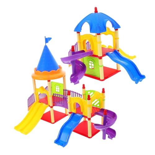 KOMBIUDA 2 Stück Rutsche Modell B Für Hausrutschen Mädchen Puppe Spielplatz Ornament Wohnkultur Kunststoff von KOMBIUDA