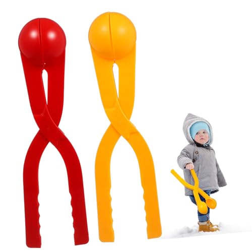 KOMBIUDA 2 Stück Schneeball Maker Schneeballzange Schneeballformer Schneeball Spielzeug Mit Rutschfestem Griff Für Kinder Zufällige Farbe von KOMBIUDA