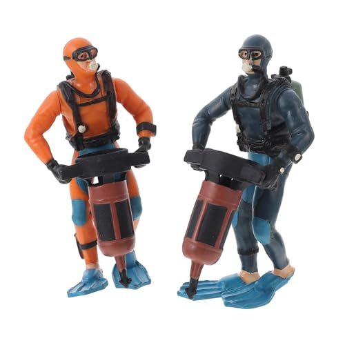 KOMBIUDA 2 Stück Simulation Taucher Figuren PVC Miniatur Modell Aquarium Deko Tauchspielzeug Pool Landschaftsornament Realistisch und Detailreich KOMBIUDA 2 Stück Simulation Taucher Figuren PVC Miniatur Modell Aquarium Deko Tauchspielzeug Pool Landschaftsornament Realistisch und Detailreich von KOMBIUDA