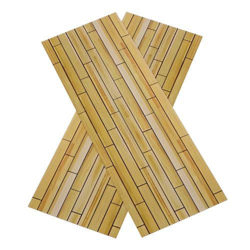 KOMBIUDA 2 Stück Teiliges Miniatur Holzfußboden Puppenhäuser Realistische Miniatur-holzplanken DIY Bastelmaterialien Einfache Installation Vielseitig für Dioramen und Kreative Mini-projekte KOMBIUDA 2 Stück Teiliges Miniatur Holzfußboden Puppenhäuser Realistische Miniatur-holzplanken DIY Bastelmaterialien Einfache Installation Vielseitig für Dioramen und Kreative Mini-projekte von KOMBIUDA