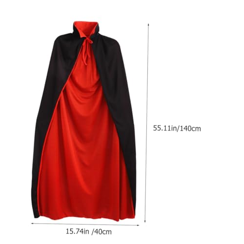 KOMBIUDA 2 Stück Vampir Umhang Doppellagig Schwarz rot Halloween Cape Leicht und Stilvoll für Erwachsene und Halloween Kostüm Party Zubehör KOMBIUDA 2 Stück Vampir Umhang Doppellagig Schwarz rot Halloween Cape Leicht und Stilvoll für Erwachsene und Halloween Kostüm Party Zubehör von KOMBIUDA