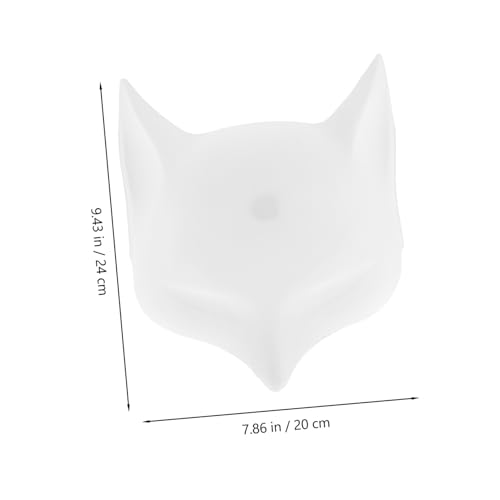 KOMBIUDA 2 Stück Weiße Fuchsmaske zum Bemalen aus Langlebigem Kunststoff Matte Oberfläche für Sicheren Halt Vielseitig Einsetzbar für Cosplay Halloween Ausstellungen und Dekoration KOMBIUDA 2 Stück Weiße Fuchsmaske zum Bemalen aus Langlebigem Kunststoff Matte Oberfläche für Sicheren Halt Vielseitig Einsetzbar für Cosplay Halloween Ausstellungen und Dekoration von KOMBIUDA