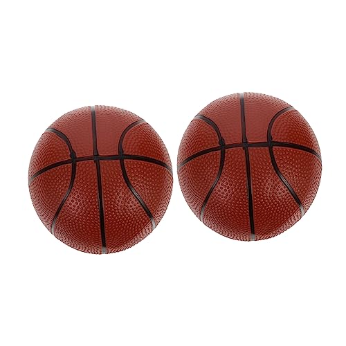 KOMBIUDA 2 Stücke aufblasbarer Ball für kinderspielzeug spielzeuge für Toys for für draußen aufblasbares Basketballspielzeug Mini-Basketball PVC Brown von KOMBIUDA