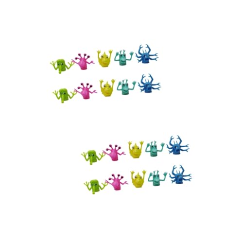 KOMBIUDA 20 STK Monster- Fingerpuppen für Kinder dehnbares Spielzeug winzige Fingerhände Kinder Puppen kinderpuppe Mini Fingerkreaturen Spielzeug gruselige Alien-Spielzeuge von KOMBIUDA