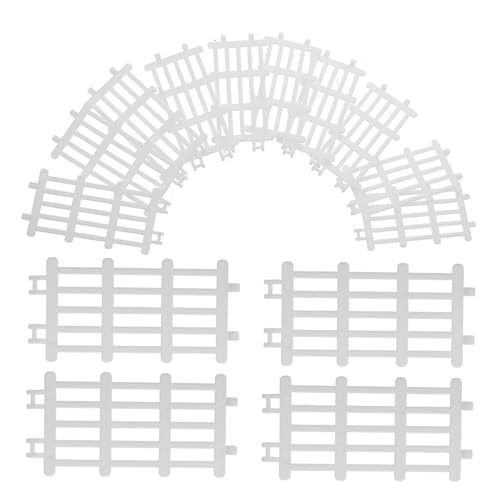 KOMBIUDA 20 Stück Bauernhof Zaun Modell Spielzeug Zaun Kleiner Gartenzaun Miniatur Zaun Dekor Puppenhaus Zaun Landschafts Dekor Mini Zaun Dekorative Miniatur Zäune Mini Zaun von KOMBIUDA