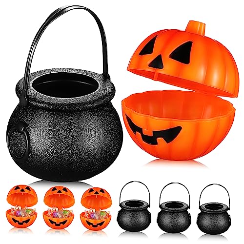 KOMBIUDA 20 Stück Süßigkeiten Eimer Halloween Goodie Bag Halloween Süßigkeitshalter Halloween Süßes Oder Saures Eimer Süßes Oder Saures Korb Halloween Geschenkboxen Halloween von KOMBIUDA